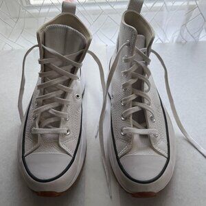 Platform Converse- Run Star Hike Leather Sneakers